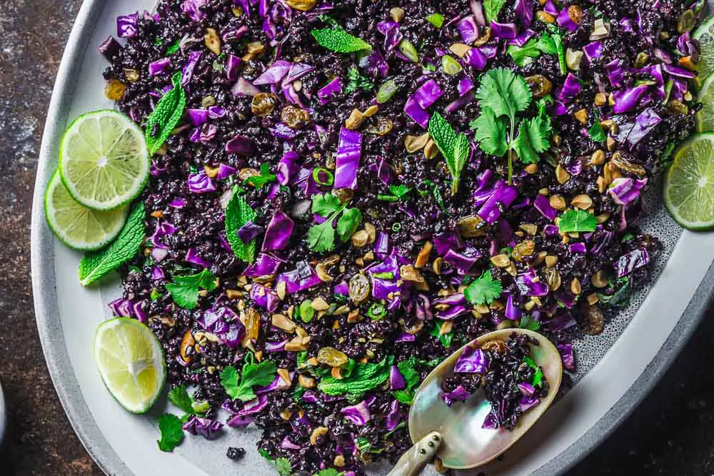 Black Rice and Cabbage Salad