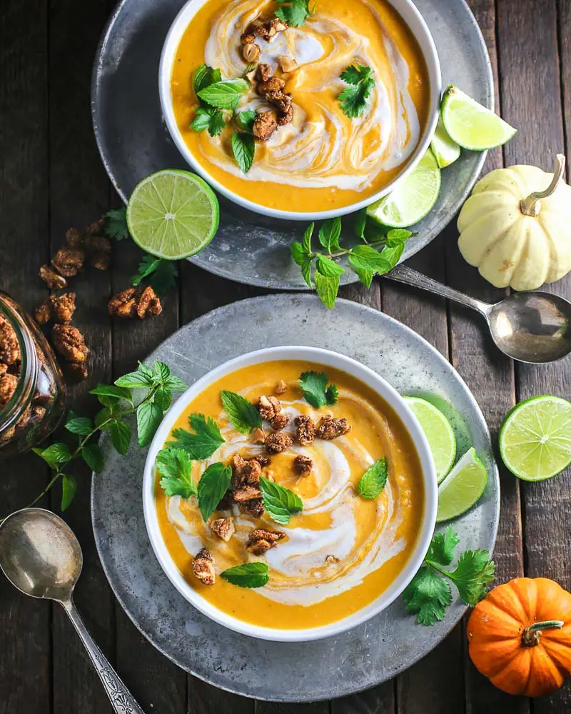 Thai Coconut Curry Butternut Squash Soup