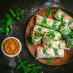 Vietnamese Summer Rolls with Peanut Sauce