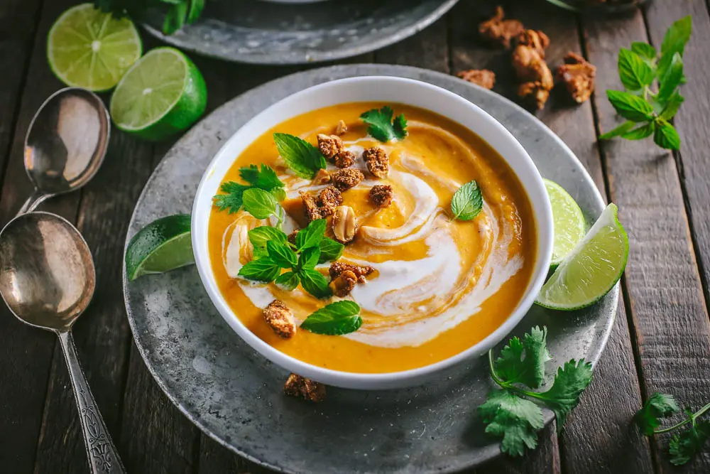 Thai Coconut Curry Butternut Squash Soup