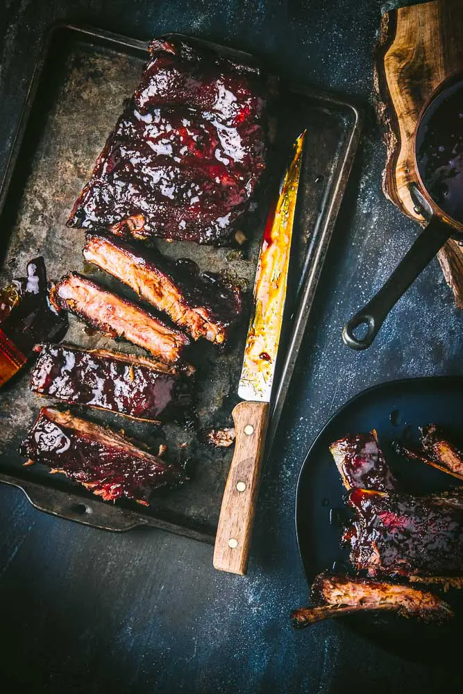 Glazed barbecued pork ribs 2