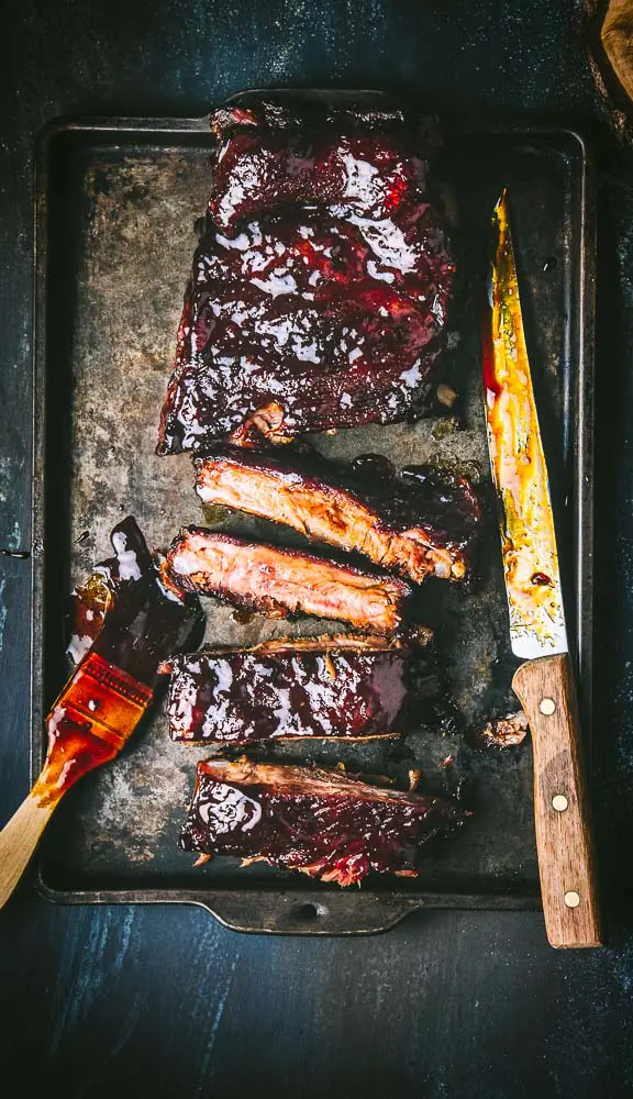 Glazed barbecued pork ribs 2