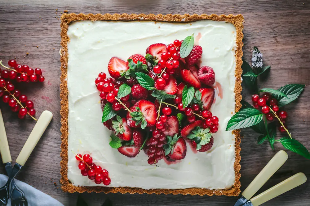 Summer Berry Tart with Lemon Mascarpone Cream