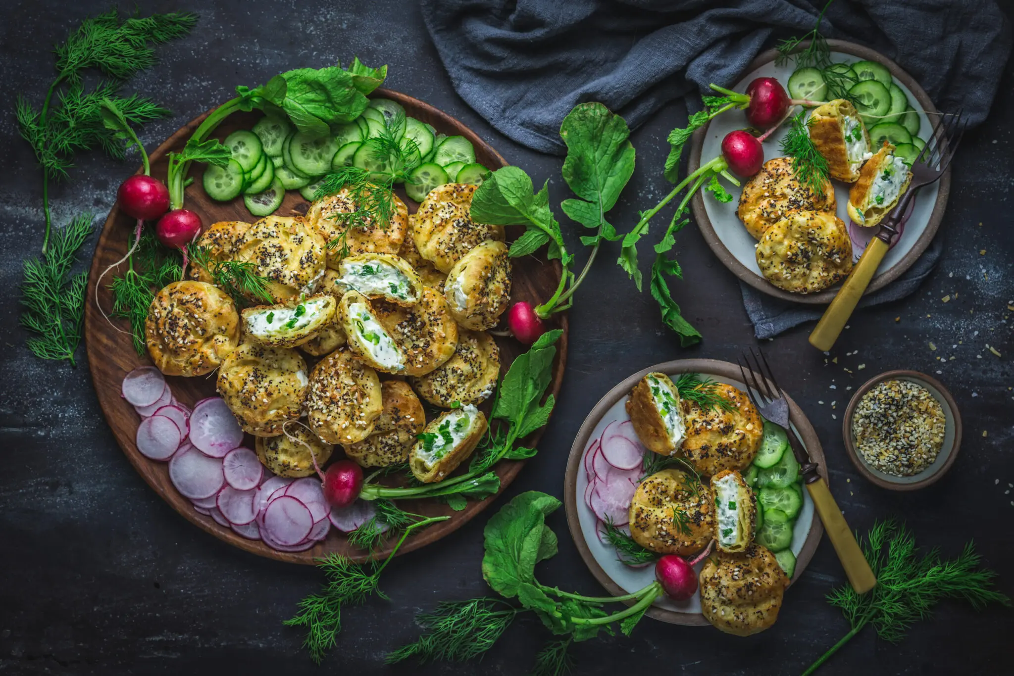 Everything-seasoned Gougeres