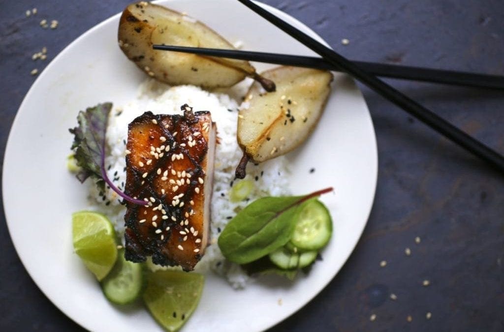 Crispy Pork Belly with Soy Honey Glaze