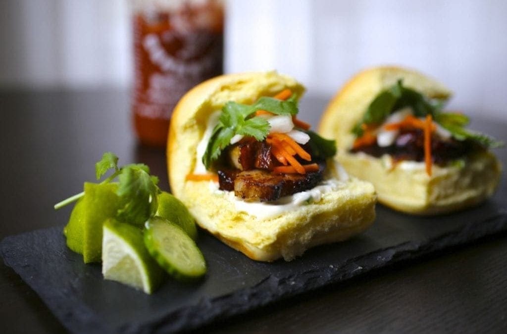 Pork Belly Bánh mì Sliders