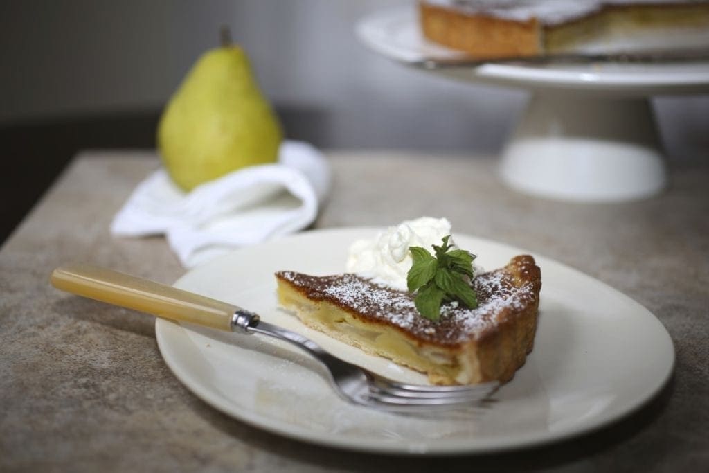 Custard Tart with Pear and Ginger
