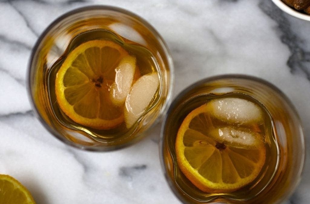 Our winter warmer — Maple-syrup Old Fashioned