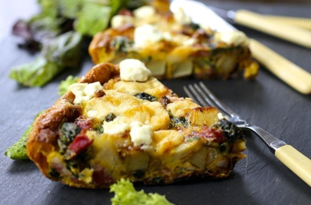 Potato, Spinach and Cheese Frittata