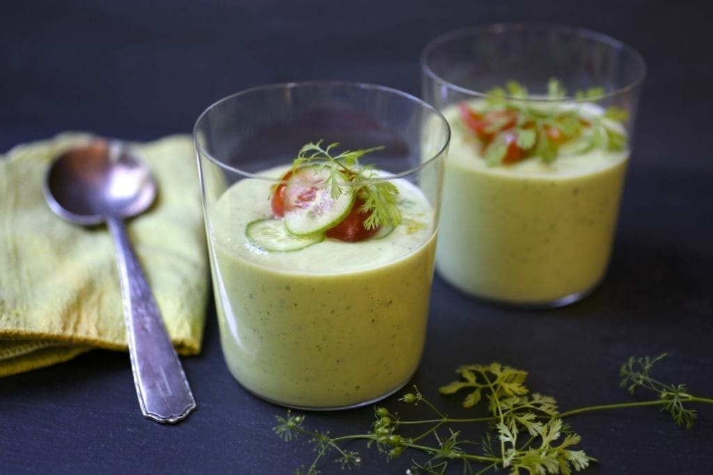 Chilled Cucumber & Avocado Soup