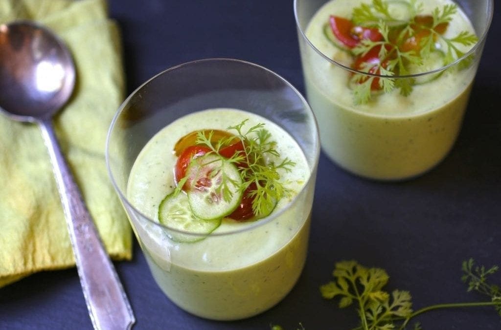 Chilled Cucumber & Avocado Soup