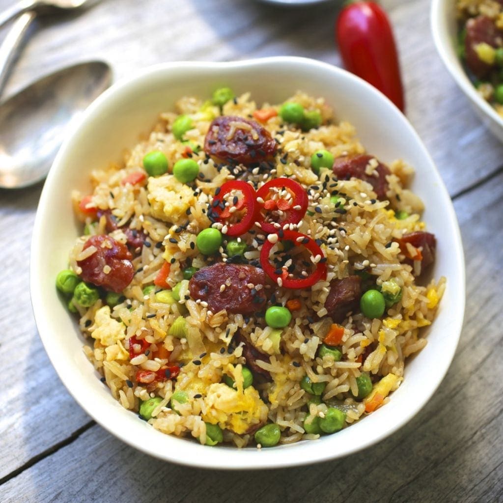 Simple and Delicious Fried Rice Nerds with Knives