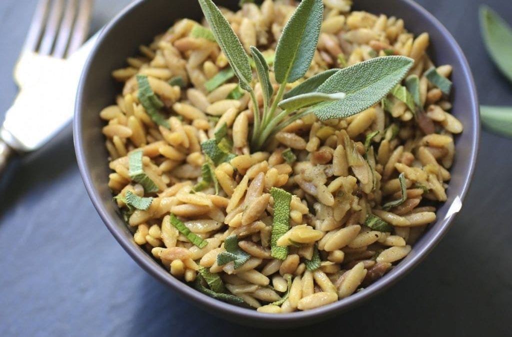 Toasted Orzo with Sage