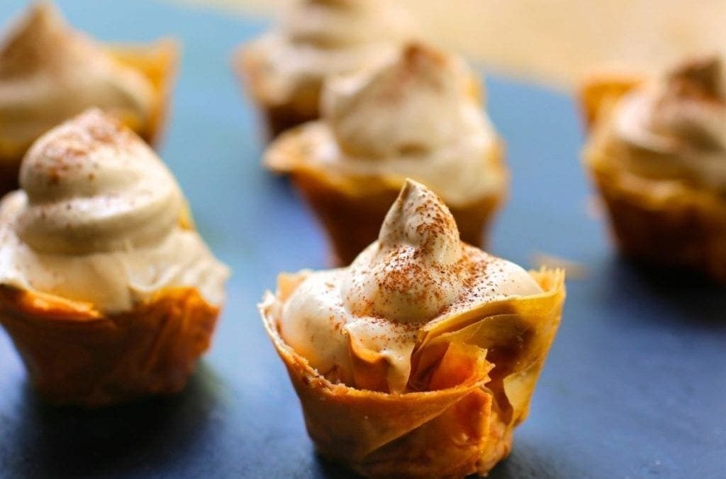 Mini Phyllo Cups with Cappuccino Cream