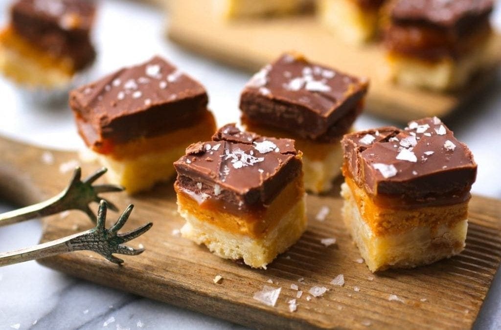 Salted Caramel Peanut Butter Bars