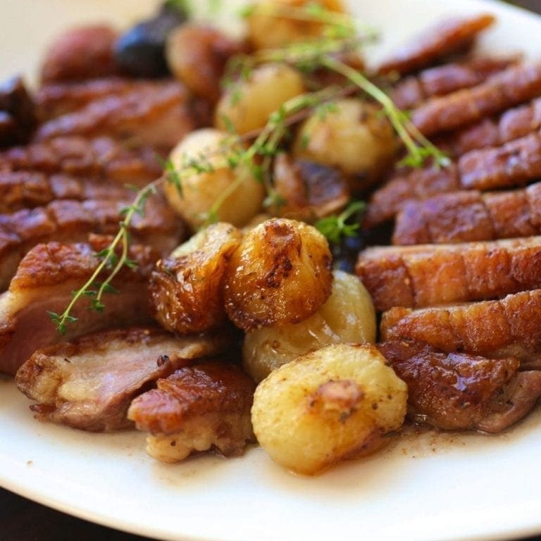 Roasted Cipollini Onions with Thyme Nerds with Knives