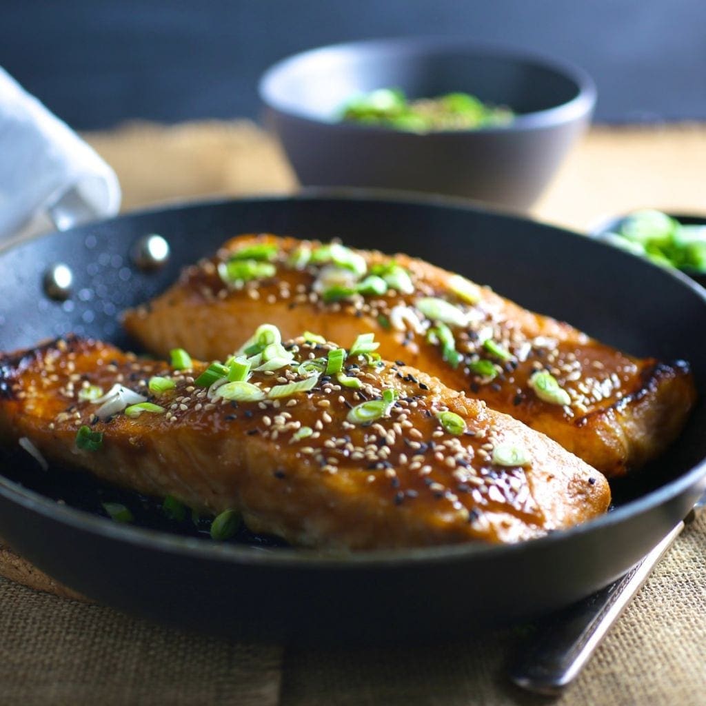 Miso salmon, glazed and crispy-skinned - Nerds with Knives