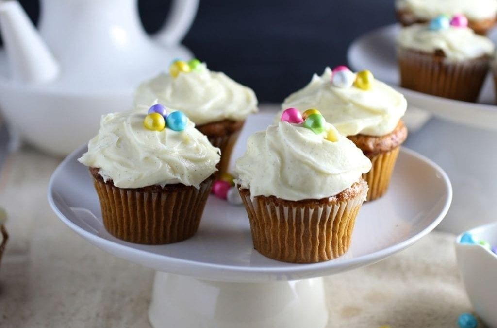 Carrot Cupcakes with Vanilla Cream Cheese Frosting