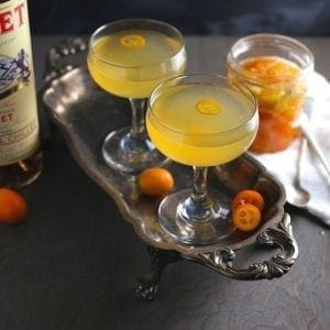 Kumquat Ginger Rosé Cocktail