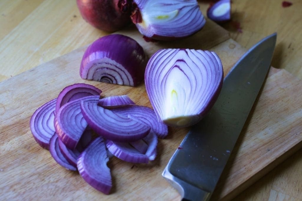 Balsamic Roasted Red Onions with Thyme