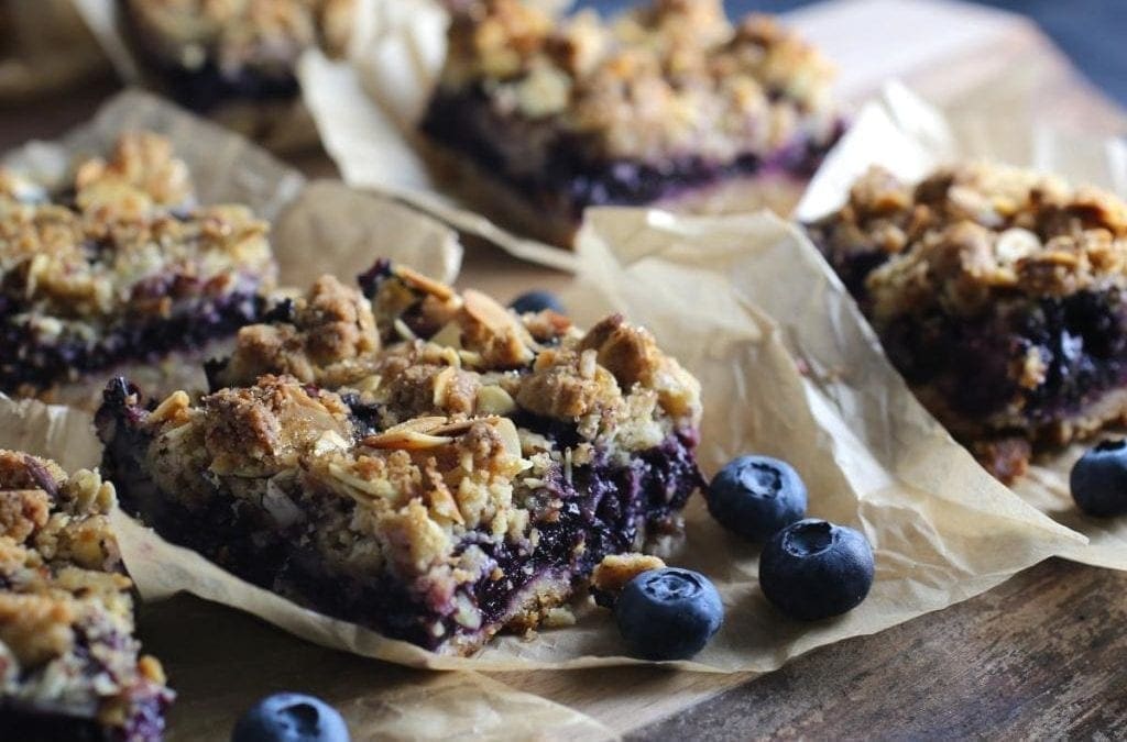 Blueberry, Oat and Almond Crumb Bars