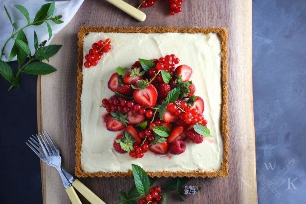 Summer Berry Tart with Lemon Mascarpone Cream