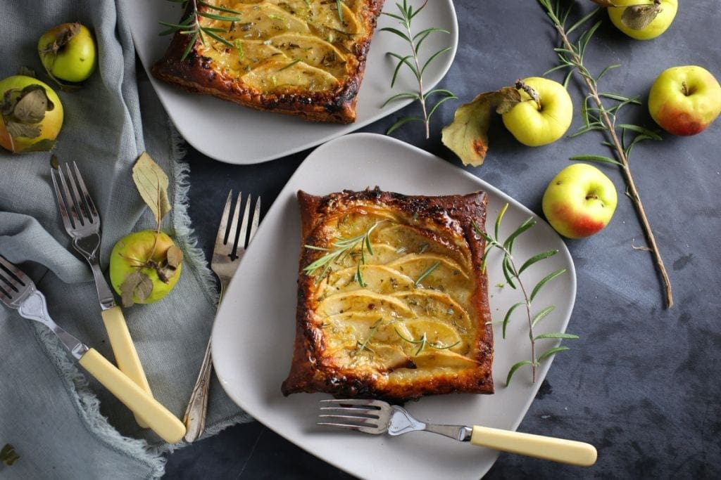 Apple Tarts with Rosemary-Lime Sugar
