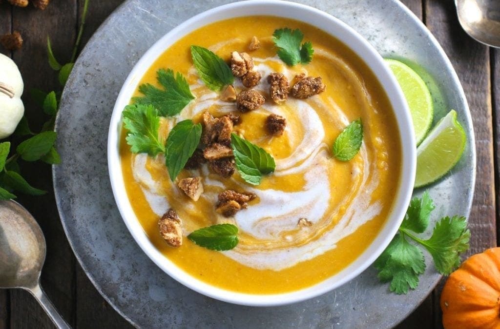 Thai Coconut Curry Butternut Squash Soup