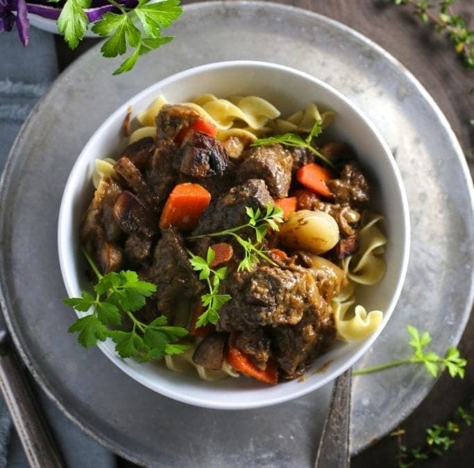 Savory Beef Stew with Mustard and Brandy Nerds with Knives