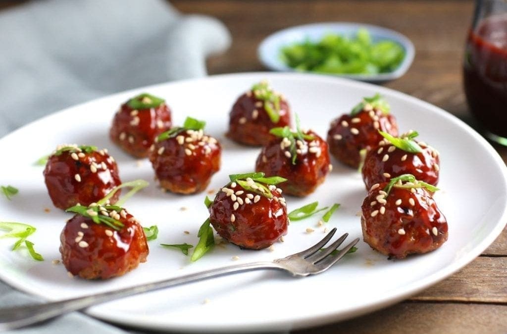Sweet and Spicy Korean Cocktail Meatballs