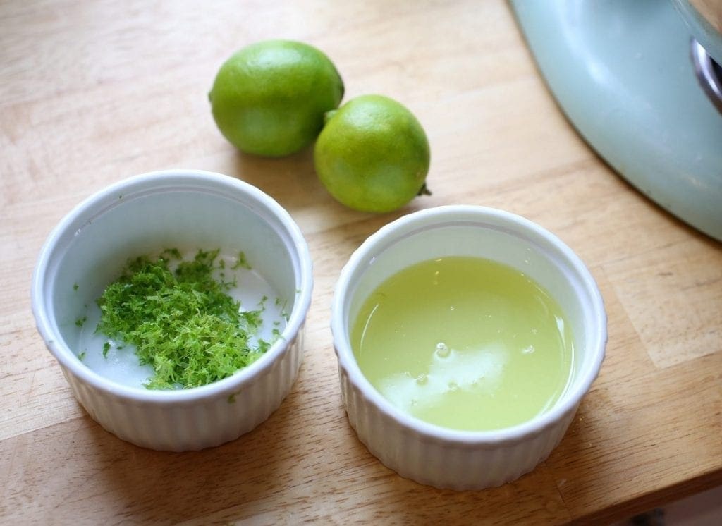 Key Lime zest and juice