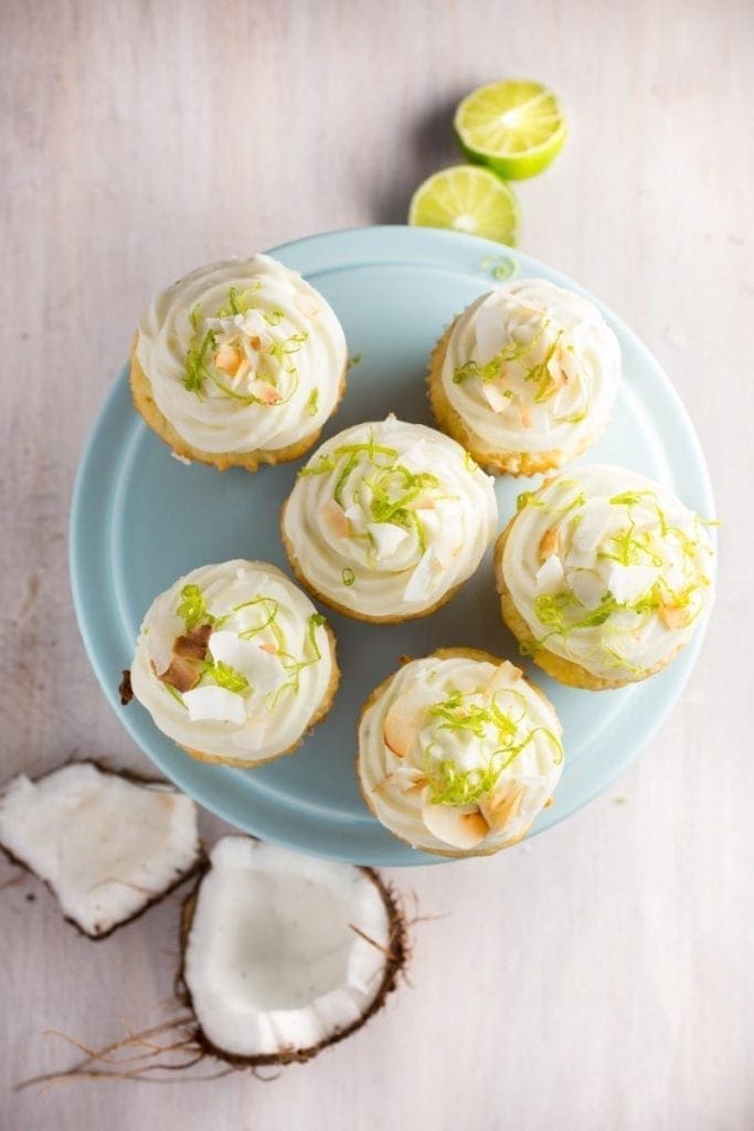 Coconut Key Lime Cupcakes