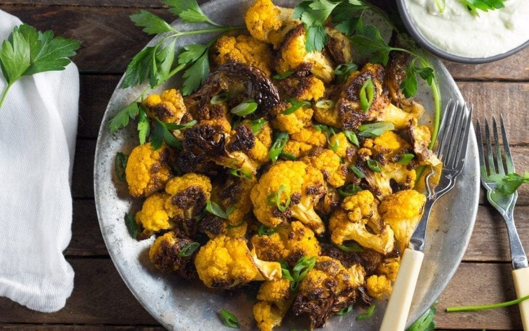 Cumin-Roasted Cauliflower with Whipped Feta