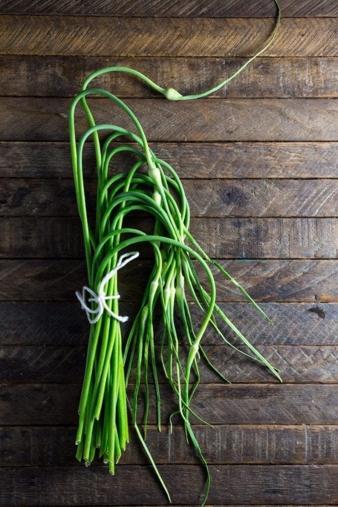 Garlic Scapes - a delicious by-product of growing hard-neck garlic