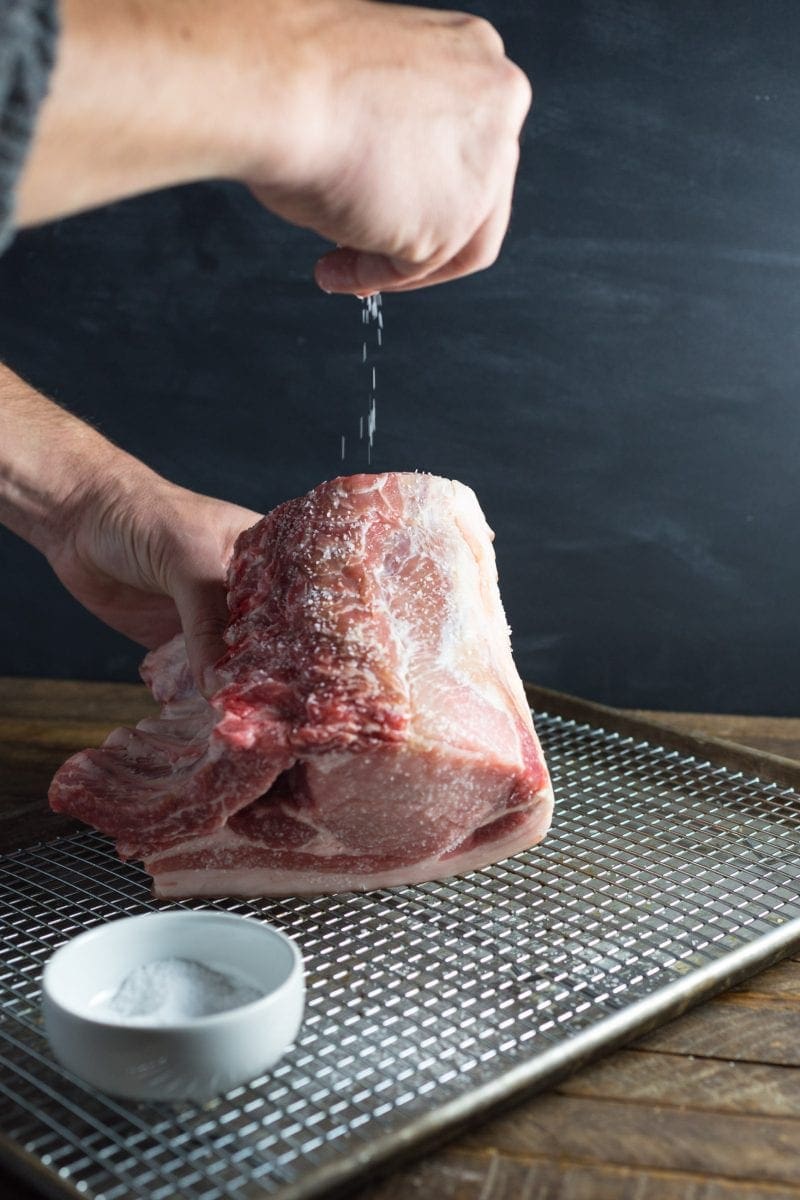 Garlic and Herb Roasted Pork Loin with Crackling