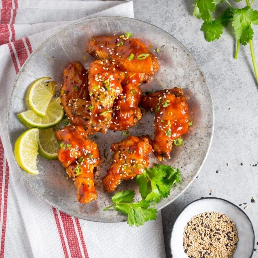 Crispy Wings - Oven Fried with Sriracha and Honey - Nerds with Knives