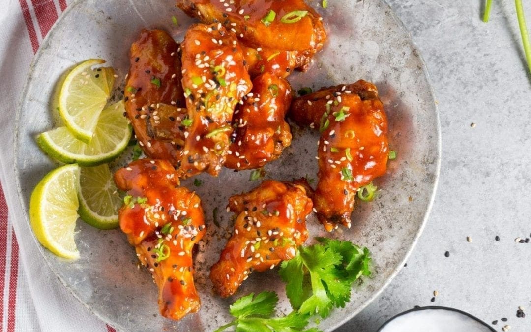 Crispy AF, Oven-Fried Sriracha-Honey Wings