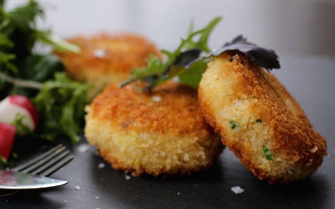 Crispy Risotto Cakes with Taleggio Cheese