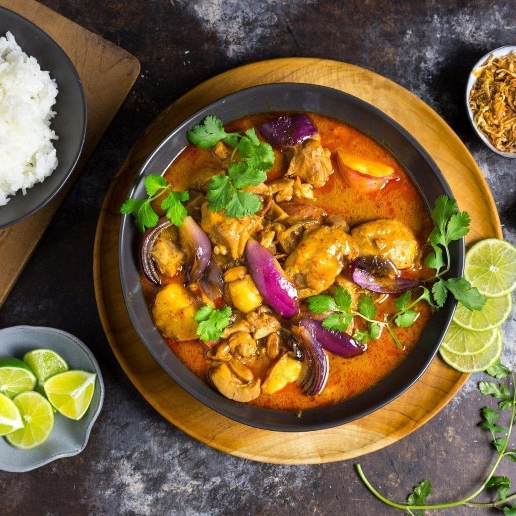 Chicken Massaman Curry with Wheat Beer