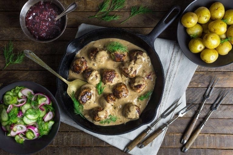 Swedish (ish) Meatballs with Cream Gravy - Nerds with Knives
