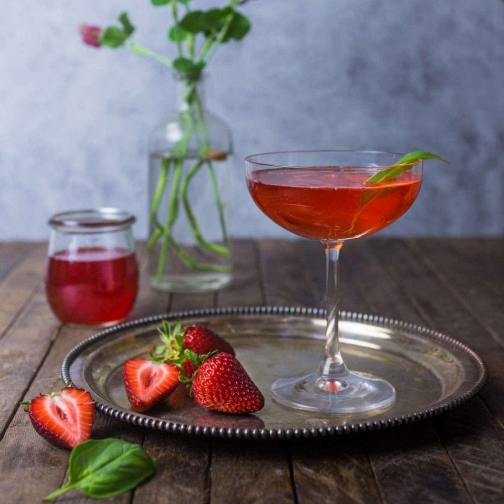 Strawberry-Basil Martini