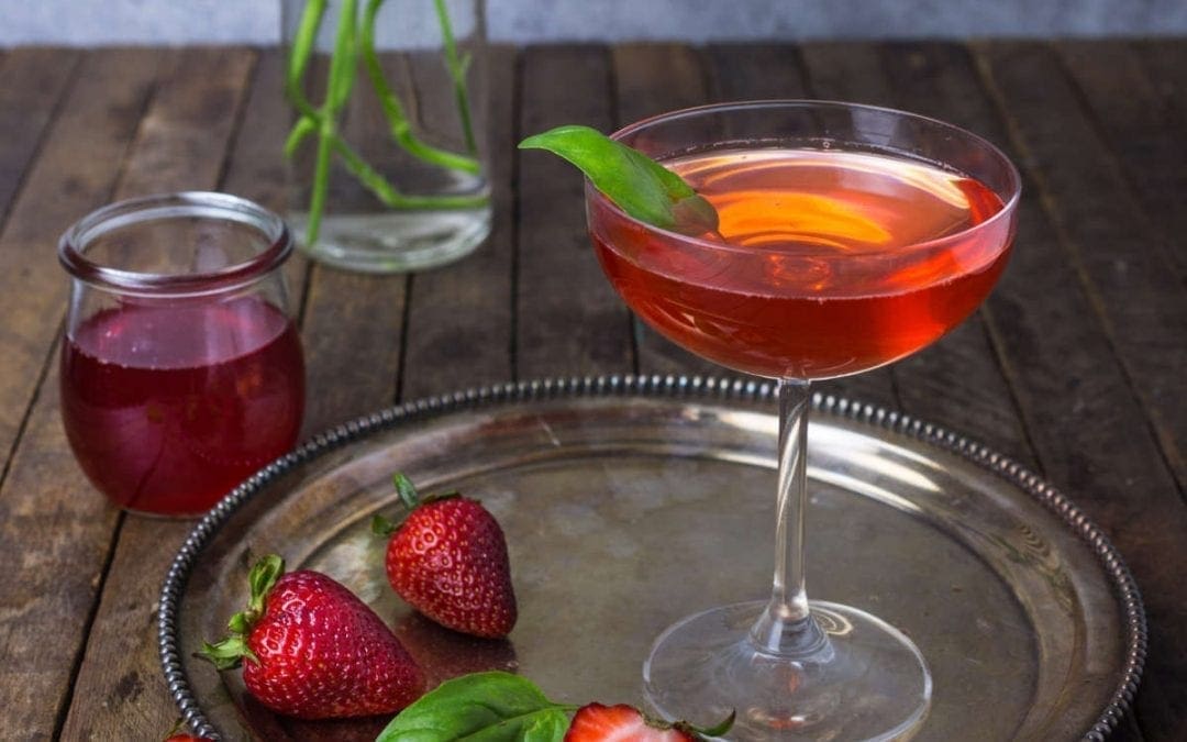 Strawberry-Basil Martini