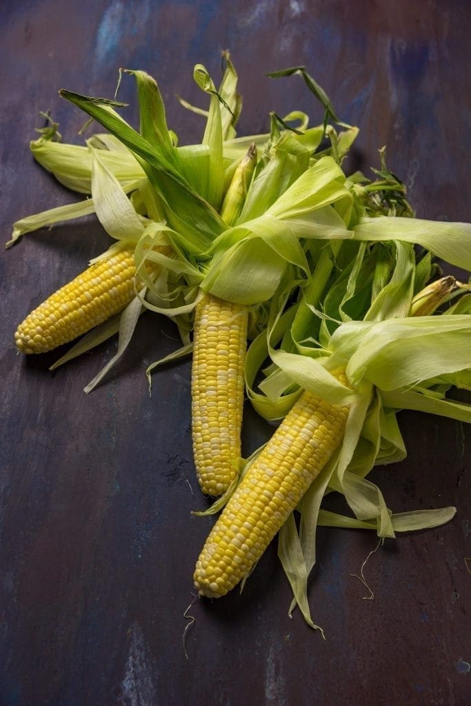 Shrimp and corn chowder - Corn cobs