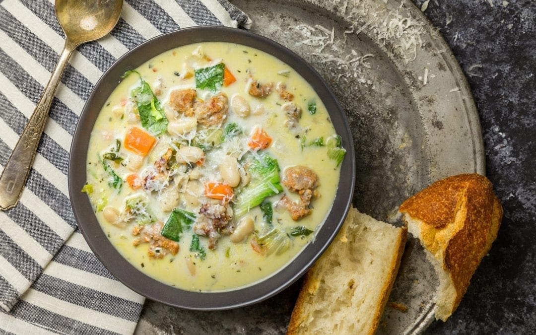 Sausage, White Bean and Escarole Soup