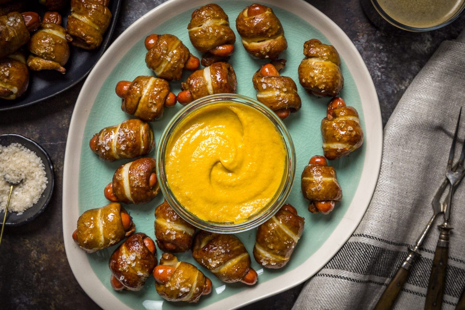 Warm Cheddar and Stout Dip - a snack companion from Nerds with Knives