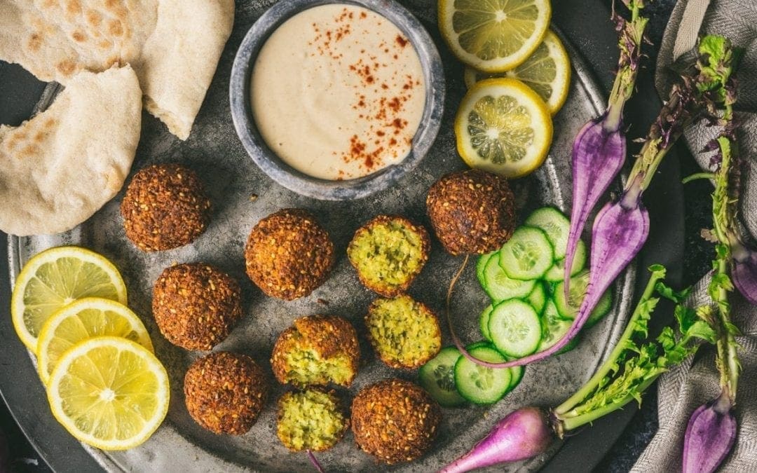Crispy Falafel with Homemade Pita and Lemon-Garlic Tahini Sauce