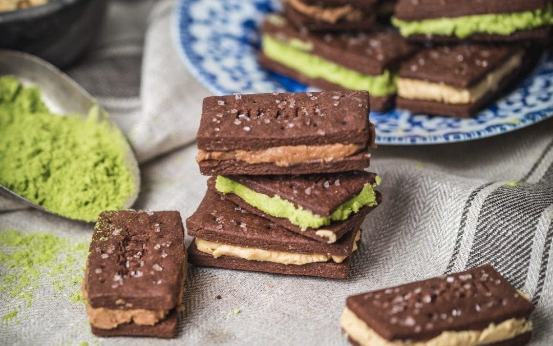 British Bourbon Chocolate Biscuits with Three Buttercream Fillings