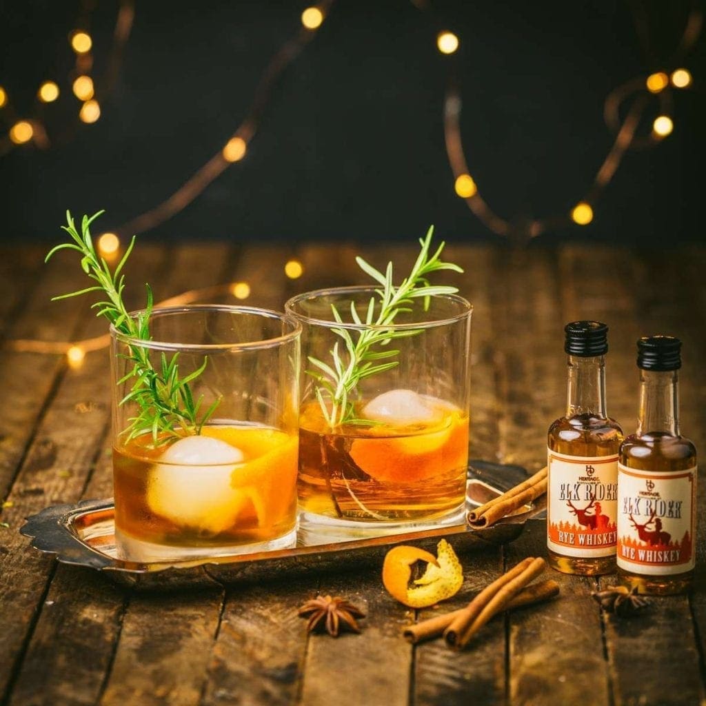 Spiced Rosemary old fashioned