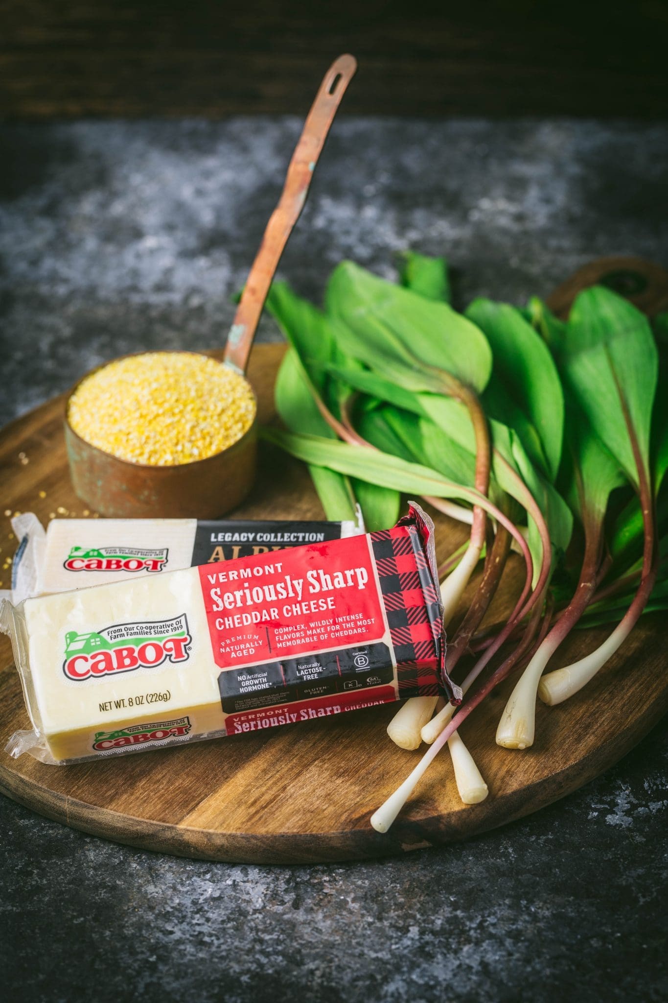 Cabot Cheddar Cheese Ramps Polenta