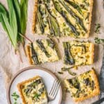 Ramp, Leek and Goat Cheese Tart